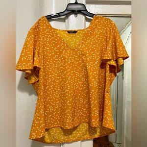 2X Womens Dress Blouse Short Sleeve